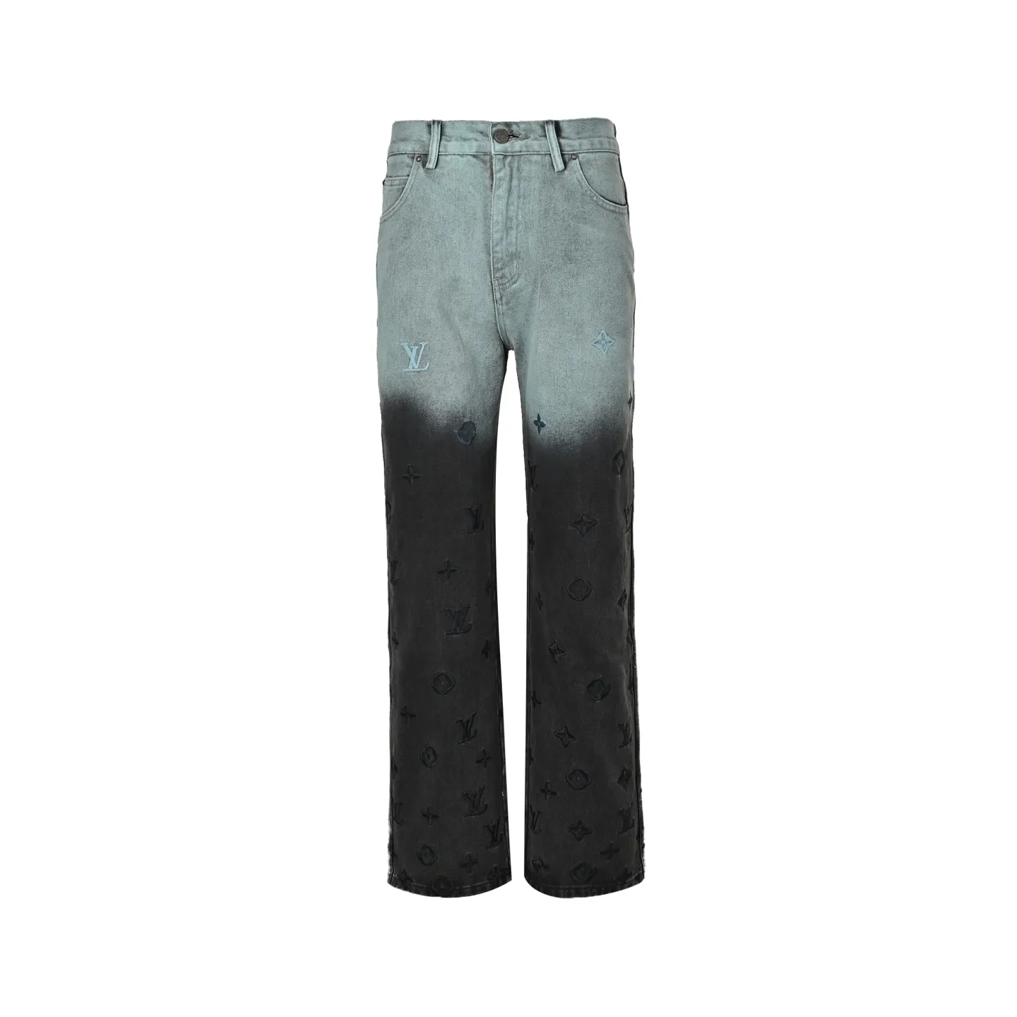 Louis Vuitton/Louis Vuitton Louis Vuitton presbyopic gradient embroidered jeans